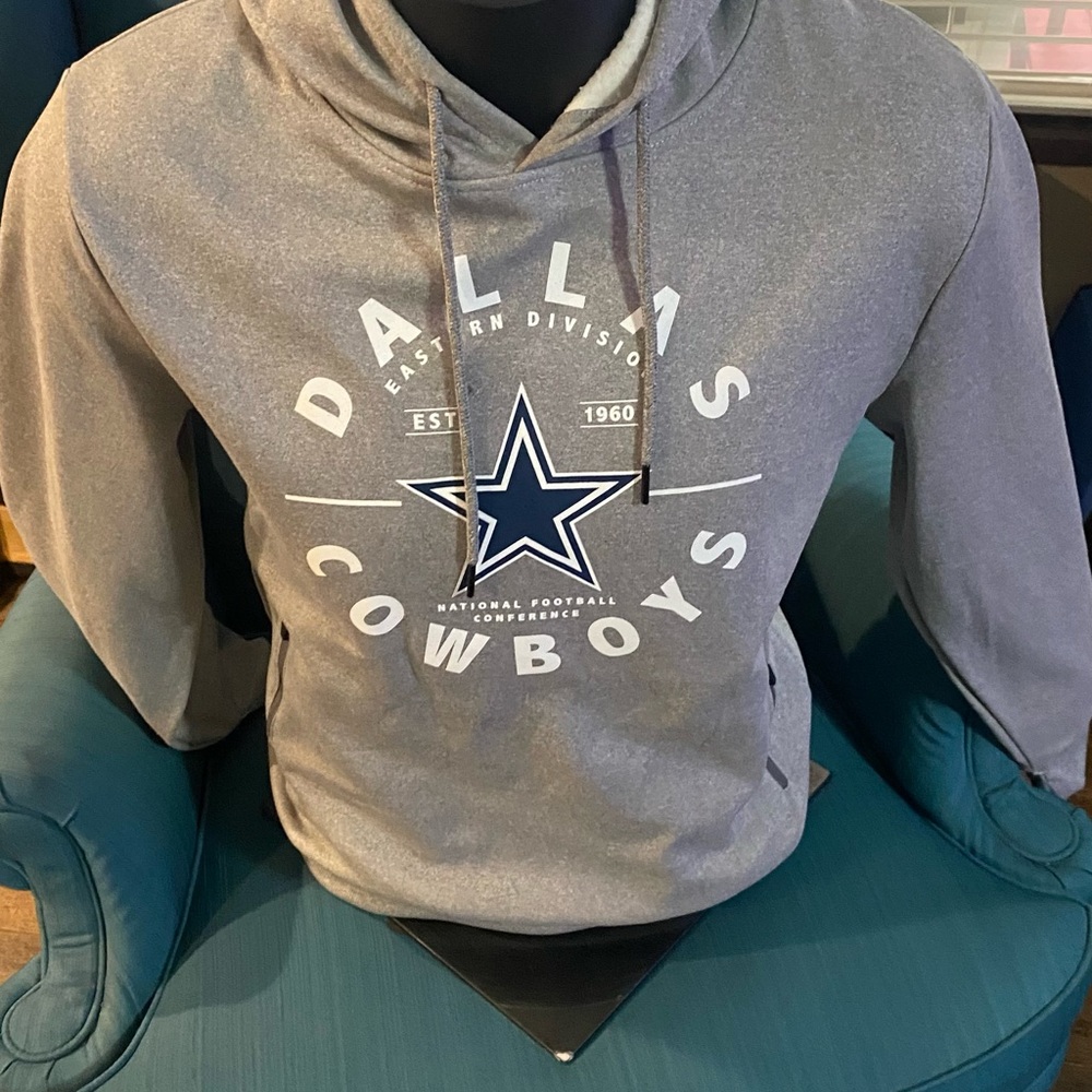 Dallas Cowboys Gray Hoodie Pull‎ Over Size Medium Unisex